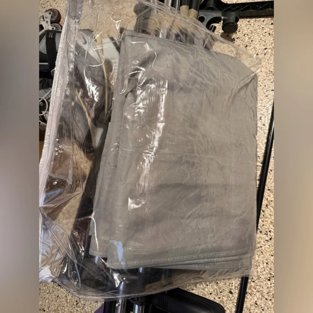 Portable Closet on Wheels in Gray